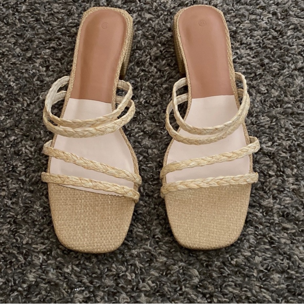Mule heel sandals